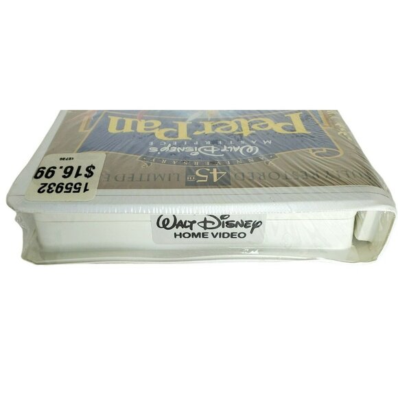 New Disneys Peter Pan VHS Movie 45th Anniversary Edition Never Land Tinker Bell - Picture 3 of 4